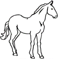 Free Horse Coloring Pages Geometric 4th July Pdf