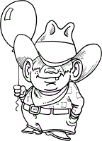 cowboy coloring pages