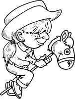 cowboy coloring pages