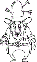 cowboy coloring pages