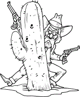 cowboy coloring pages