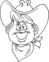 cowboy coloring pages