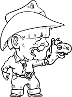 cowboy coloring pages