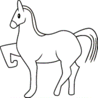 free horse coloring pages