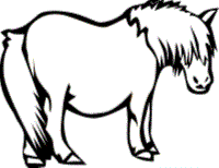 free horse coloring pages