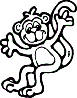 monkey coloring pages