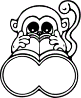 monkey coloring pages