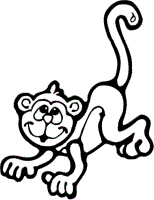 monkey coloring pages