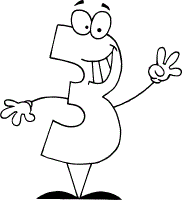 numbers coloring pages