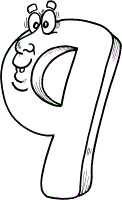 numbers coloring pages