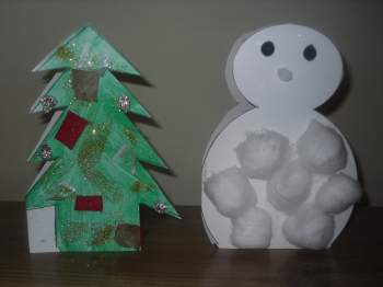 preschool christmas crafts cards