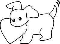 puppy coloring pages 