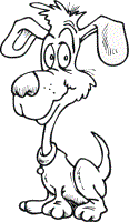 puppy coloring pages 