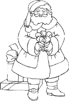 santa coloring pages