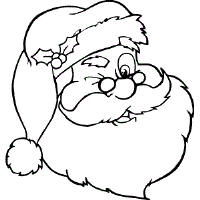 santa coloring pages