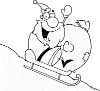 santa coloring pages