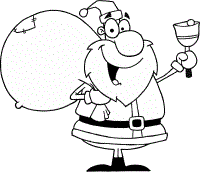 santa coloring pages