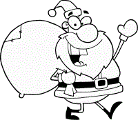 santa coloring pages