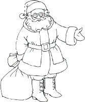 santa coloring pages