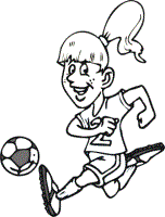 soccer coloring pages