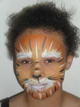 tiger face painting