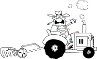 tractor coloring pages