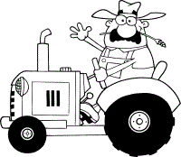 tractor coloring pages