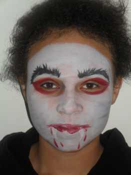 vampire face painting