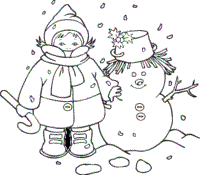 winter coloring pages