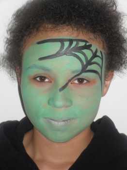 witch face painting