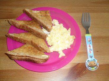 cheesy scrambled egg
