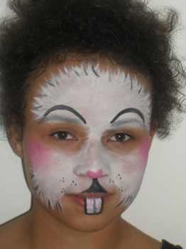 rabbit face painting, face painting examples, animal face painting rabbit face painting, face painting examples, animal face painting