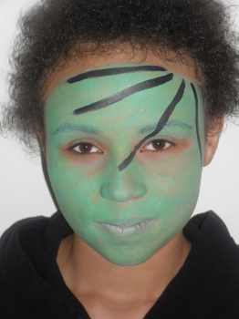 witch face painting